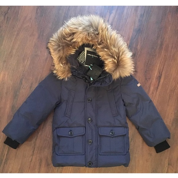 mackage baby snowsuit